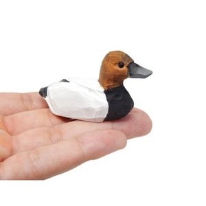 Canvasback Duck Wood Figure Statue Decor
